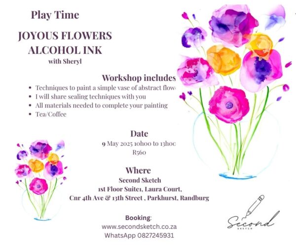 Playtime Joyous Flowers Alcohol Ink with Sheryl