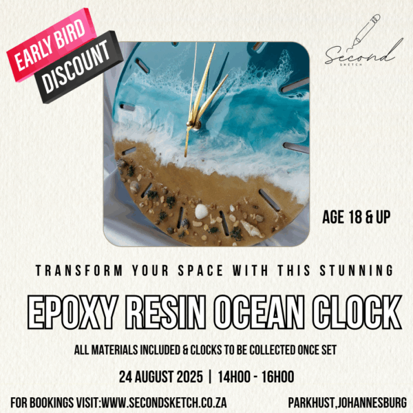 Epoxy Resin Ocean Clock