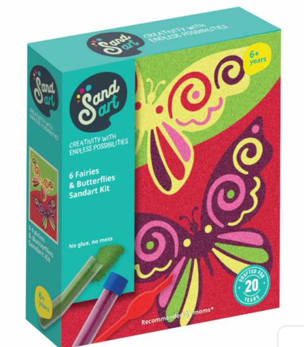 Sand Art Kit - Fairies & Butterflies (6 pack)