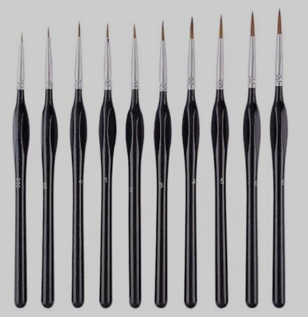 Fine Detail Brush set 10 piece