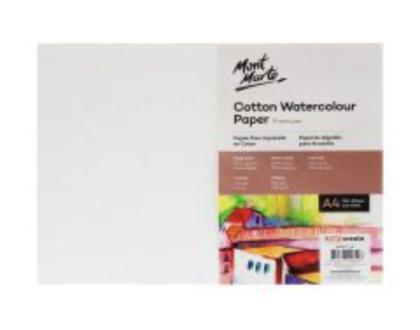 Mont Marte Cotton Watercolour Paper -Premium A4