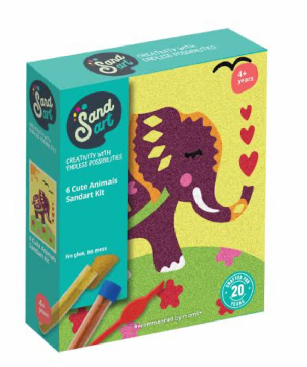 Sand Art Kit - Cute Animals (6 pack)