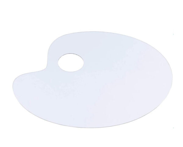 Transparent Acrylic Palette Kidney shaped - Medium size