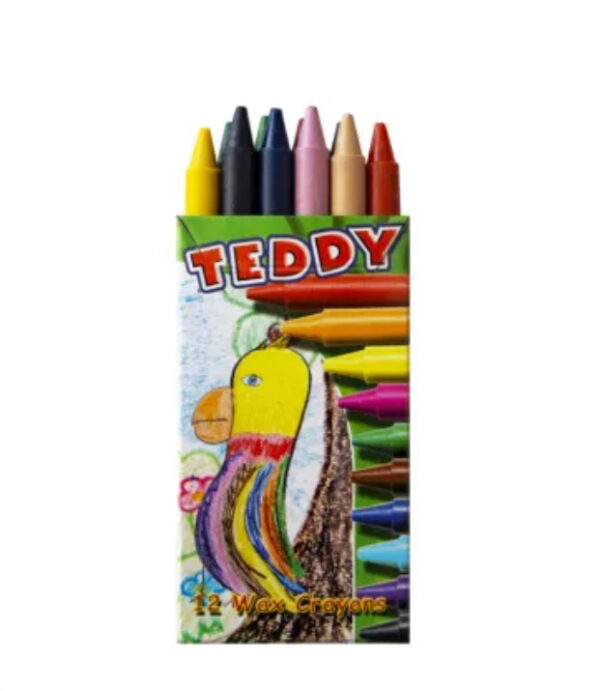 Teddy 12 wax crayons