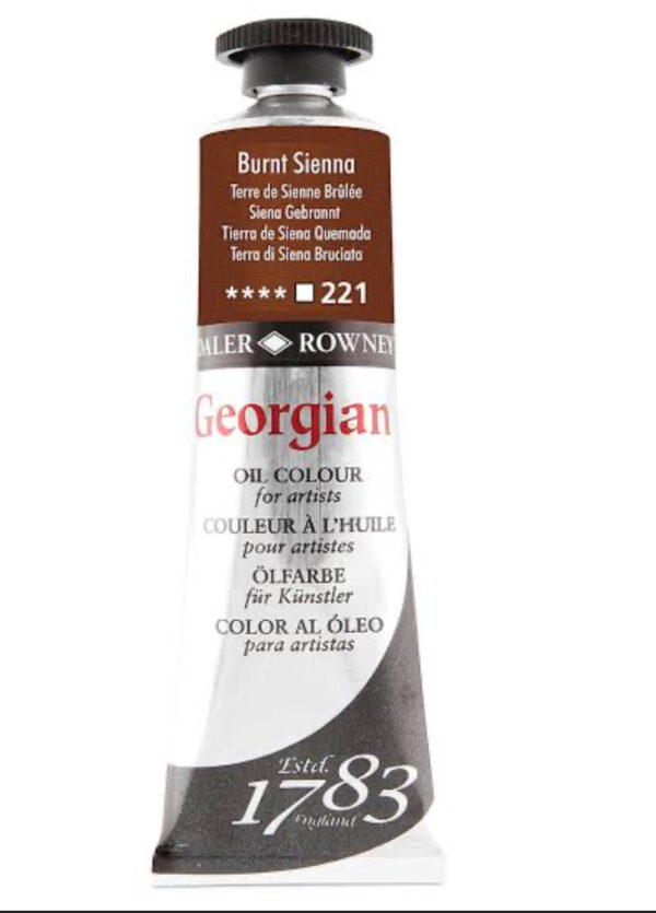 Daler Rowney Georgian Oil Colour -Burnt Sienna 38ml