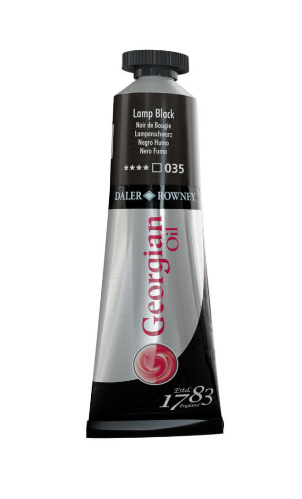 Daler Rowney Georgian Oil Colour - Lamp Black 38ml