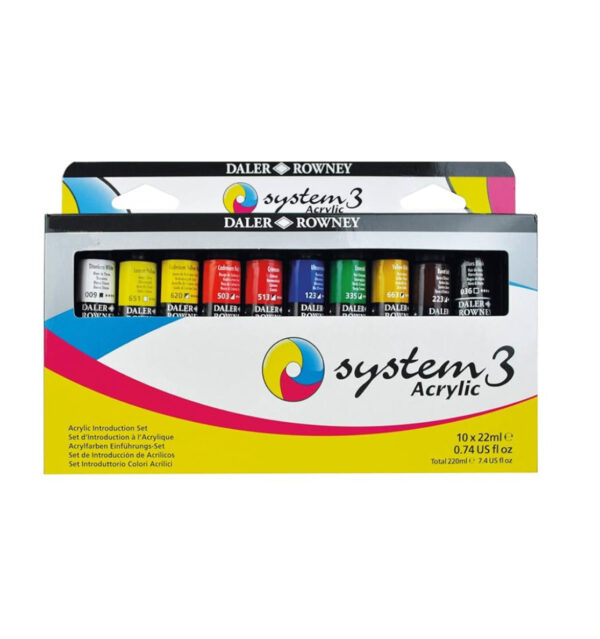 Daler Rowney System3 Acrylic (10x22ml)