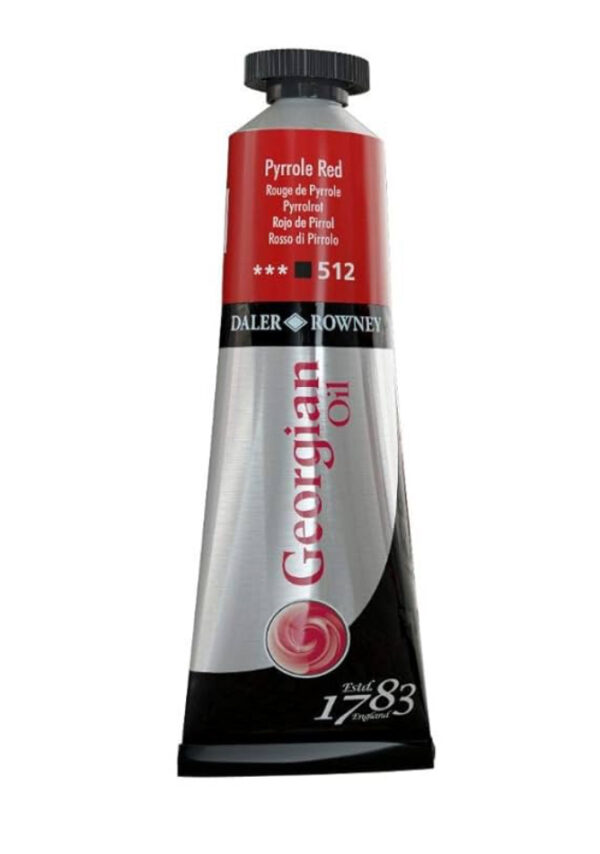 Daler Rowney Georgian Oil Colour - Pyrrole Red 38ml