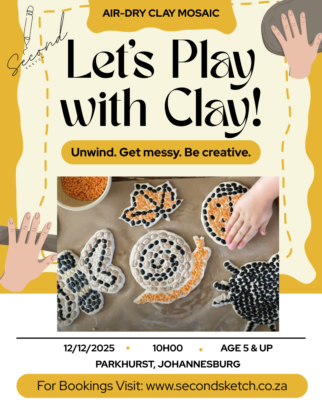 Air Dry Clay Mosaics