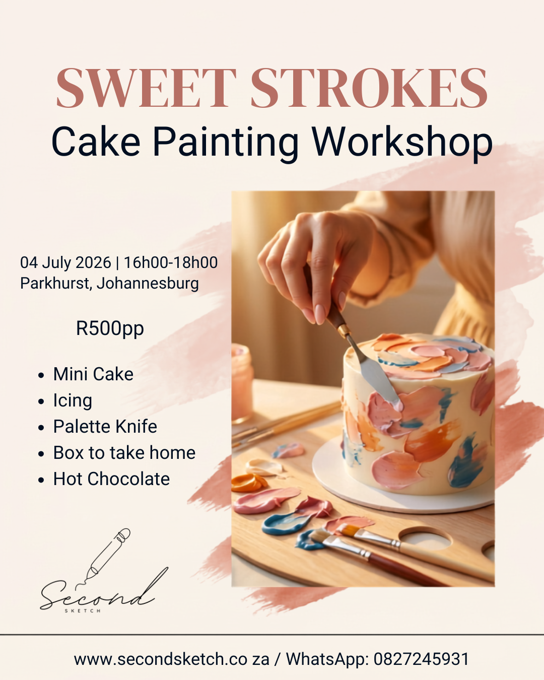 Sweet Strokes - Cake Painting Workshop