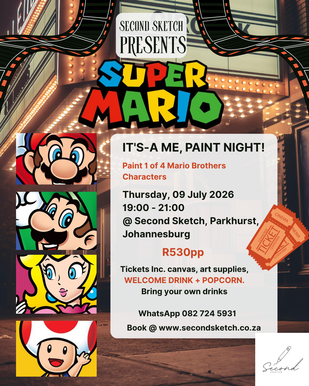 Paintflix Night - Super Mario